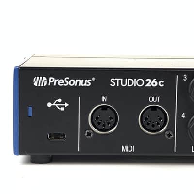PreSonus Studio 26C 2x4 USB-C Audio / MIDI Interface 2019 - Present - Black image 8