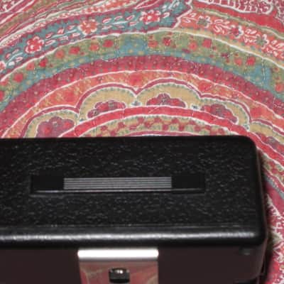 lite used Marshall MS-2, 1-watt battery powered Micro Stack Portable Amp Black, +Battery (can be powered w/ adapter, NOT included) H: 5.51", W: 4.33", D: 2.36", Volume, Tone, Clean/OD - Input Jack & 1/4" Headphone Jack, Belt Clip (MISSING battery cover) image 16