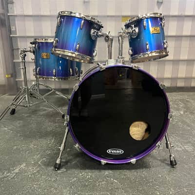 Pearl Masters Custom 5-Piece Drum Set w/ Hardware, Saphire Sunburst image 2
