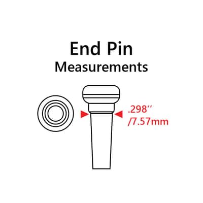 TUSQ End Pin Black with MOP Inlay image 4