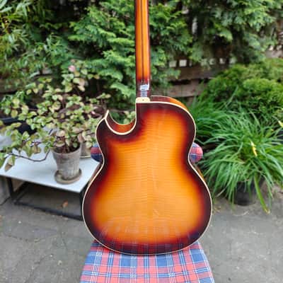 Klira Tone King 345 70s - Sunburst vintage german archtop jazz guitar image 11