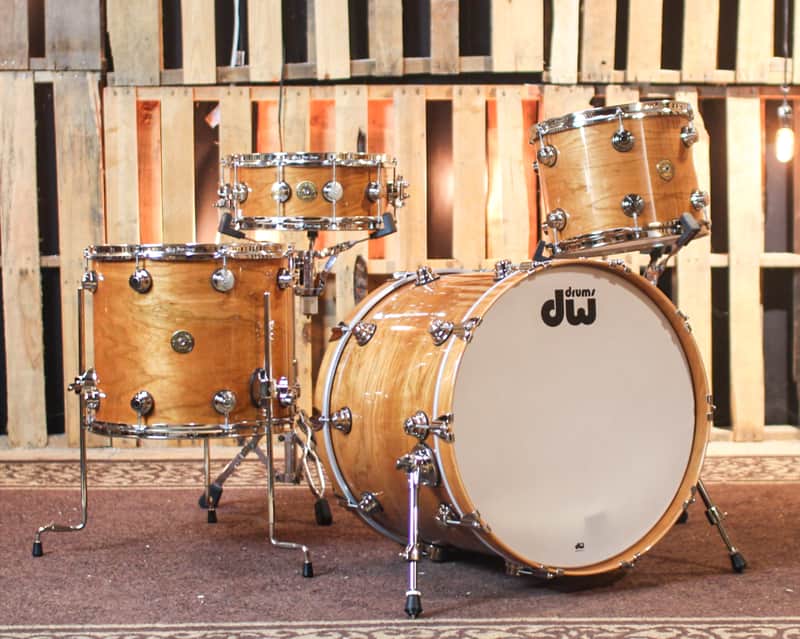 DW Collector's Natural Lacquer over Cherry/Gum Jazz Drum Set - 22,13,16 (No Snare) - SO#883767 image 1