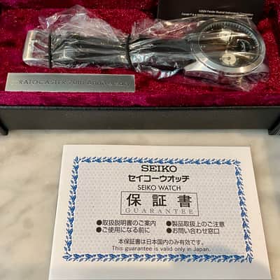 Seiko Fender Limited Edition 1954 70th Anniversary Stratocaster Chronograph X Watch 2024 - Only 1954 Made image 10