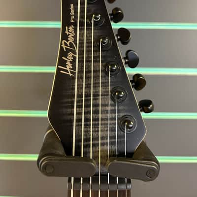 Harley Benton Amarok-7 BKBL 2021 Flame Burst 7-String Electric Guitar image 6