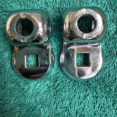 Ludwig Vintage Double Tom Drum Mount Holder - L Arm Geared Tilter Part 70s - Chrome image 8