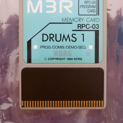 Tested Working RARE Korg RPC-03 DRUMS 1 Program/Combi Expansion ROM Memory Card RPC03 / RPC3 for M3R rackmount Synth module // from RSC-3S set [ use with M1 MSC-03 PCM card ] RPC 3 for M3-R Vintage Rack-mount Synthesizer