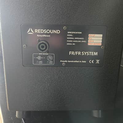Red Sound Elis 8 Passive FR/FR Speaker Cabinet Black image 2