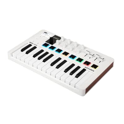 Arturia MiniLab 3 25-Note Compact MIDI Keyboard and Pad Controller, White image 5
