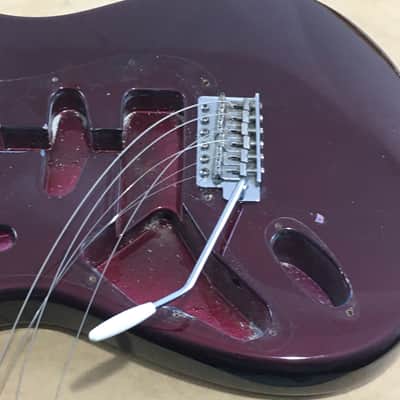 Lefty Vintage 1997-98 Fender Relic Standard Strat Body Guitar Old Wine Red Hardware image 13