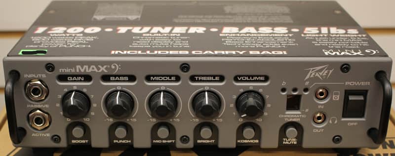 Peavey MiniMAX 600-Watt Mini Bass Amp Head image 1