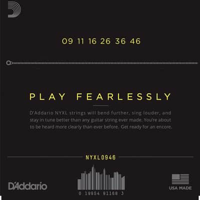 D'Addario NYXL0946 Nickel Wound Electric Guitar Strings, Super Light Top / Regular Bottom Gauge image 2
