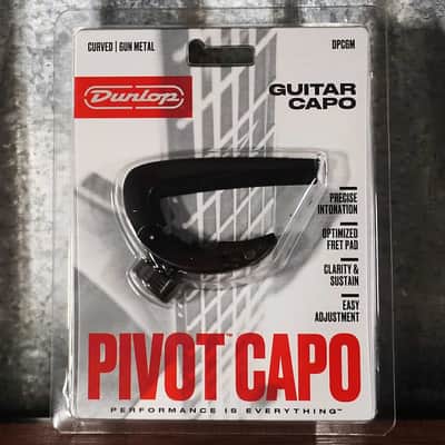 Dunlop DPCGM Pivot Capo Gun Metal Guitar Capo image 1