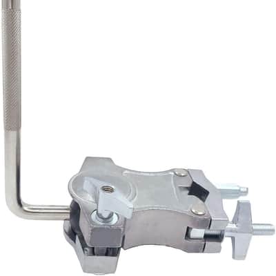 Single L Rod Mount Clamp Adjustable Tom Drum Rack Mount Clamp Metal L-Rod Cowbell Mounting Bracket Percussion Mount Holder for Tom Durm Set Parts Extension Clip Accessory Hardware image 1