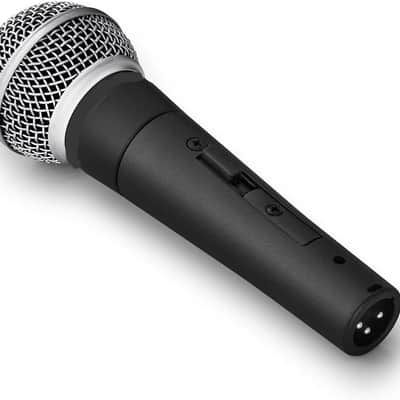 Dynamic Vocal Microphone with On/Off Switch, Cardioid Pattern, Built-in Pop Filter, for Live & Studio Performance Mic for Singers, Speakers & Stage Use, Black image 2