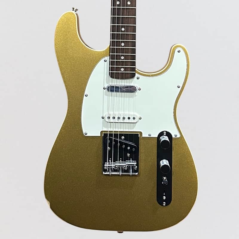 Fender Squier Paranormal Custom Nashville Stratocaster Electric Guitar - Aztec Gold image 1