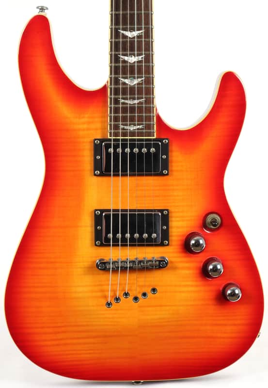 Schecter Diamond Series C1 Plus Flame Top Cherryburst Electric