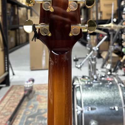 Ibanez AM93QA Artcore Exp S-H Electric Guitar, Ebony, Vintage Violin High Gloss image 5