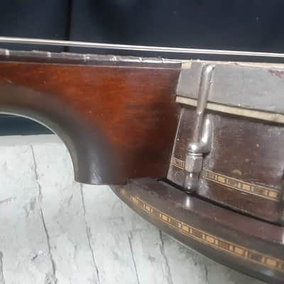 1930s Stromberg-Voisinet 17-Fret Tenor Banjo with Resonator and Gig Bag image 14