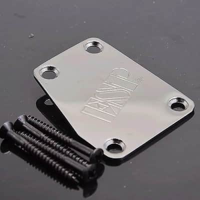ESP Guitar Neck Plate in Black Nickel