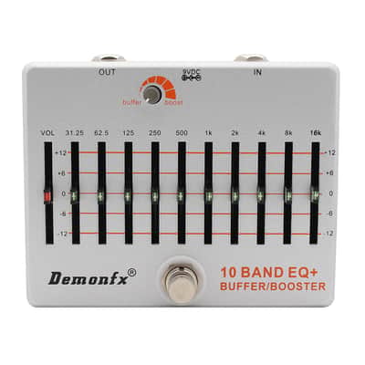 Demonfx 10 BAND EQ + Buffer or Boost Adjust Option Fast US Ship