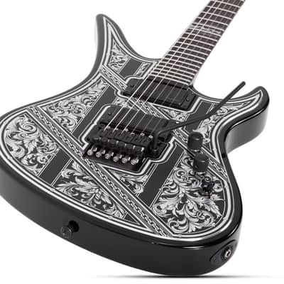 Schecter Avenger FR Przym Palladium Gloss Black image 2