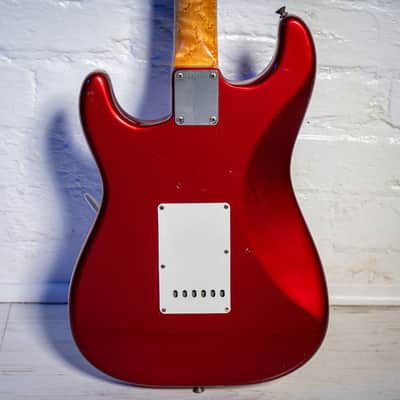 Fender Stratocaster with Birsdeye Maple Neck Candy Apple Red 1960 image 6
