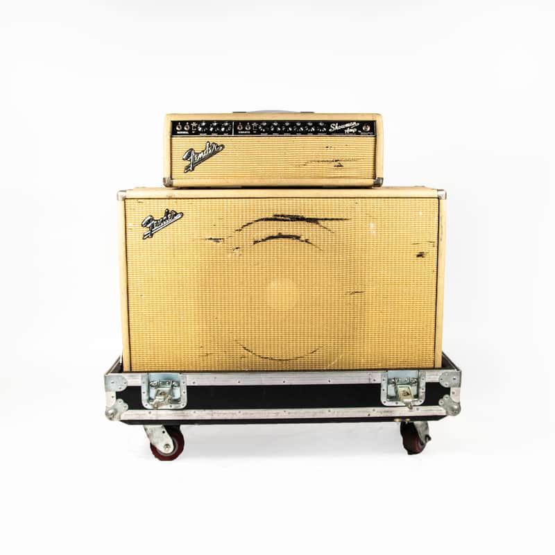 Fender Showman Head and 1x15 Cab Owned by Mike Campbell image 1