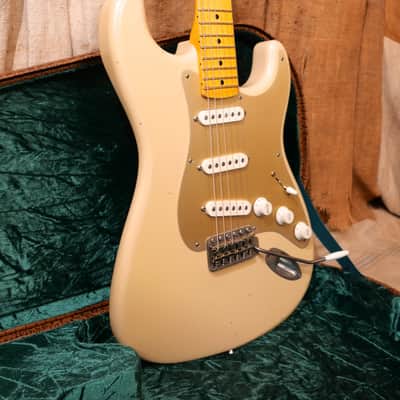Nash S-57 Stratocaster 2021 Desert Sand w/ Gold Anodized Guard image 5