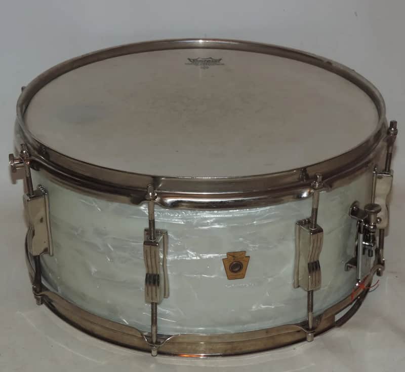 Ludwig No. 470 Auditorium Model 6.5x14" 8-Lug Snare Drum 1960 - 1968 image 1