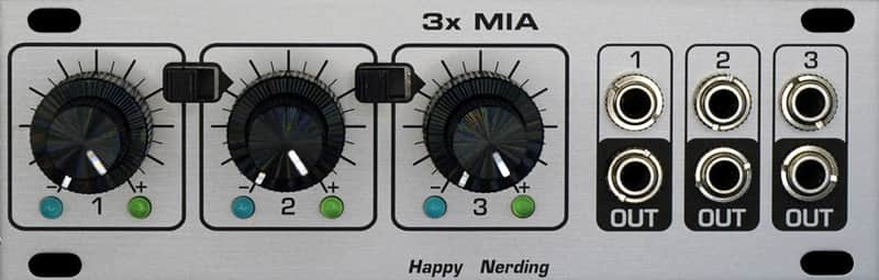 Happy Nerding 3x MIA 1U - Silver image 1