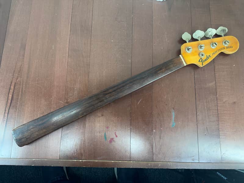Fender Precision Fretless Bass Neck 1972 - Natural image 1