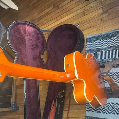 Gretsch G6120T-55 Vintage Select '55 Chet Atkins Hollow Body with Bigsby 2016 - Present - Vintage Orange Stain image 4