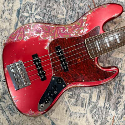 Dhatarattha DEB5 Jazz Bass 5 string - PAISLEY RELIC image 5