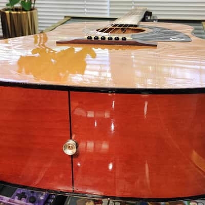 Epiphone AJ100 Advanced Jumbo Acoustic Guitar 2002 - 2011 - Natural image 12