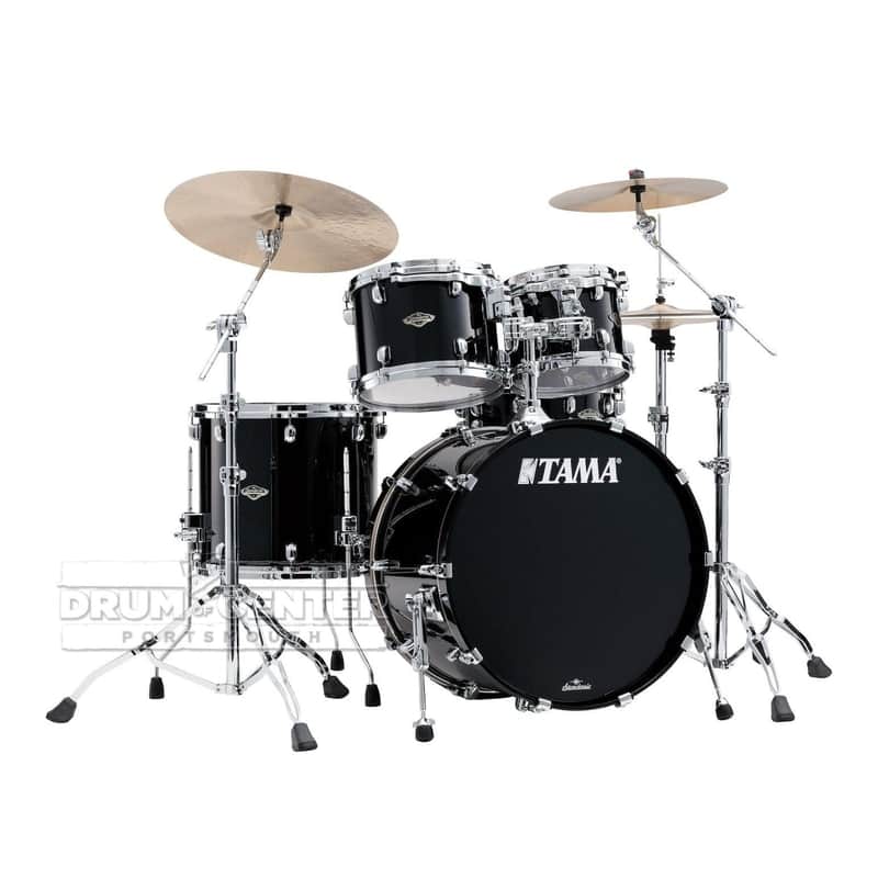 Tama Starclassic Walnut/Birch 4pc Drum Set Piano Black image 1