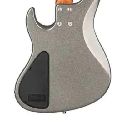 Sadowsky MetroExpress 24-Fret Modern Bass, Roasted Maple Fingerboard, 4-String - Solid Silver Metallic High Polish image 3