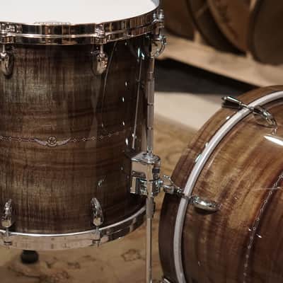 Tama 12/14/18" Star Bubinga Drum Set - Pewter Blue Australian Acacia image 9
