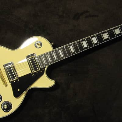 Epiphone Les Paul Custom Black Back Tuxedo, Off White and Black Coil Tapped with Gig Bag image 1