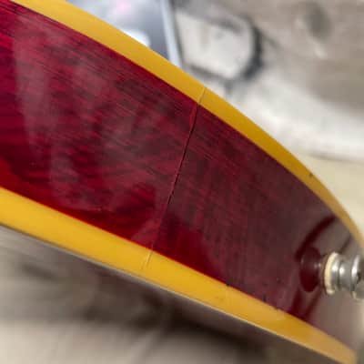 Hohner Lefty Left-Handed Professional L59 L-59 Singlecut Guitar MIK Korea 1980s Cherry Burst image 23