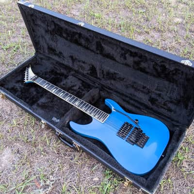 1987 Kramer Mach II Stagemaster Standard Flip Flop Blue W/OHSC Great Condition Overall image 2