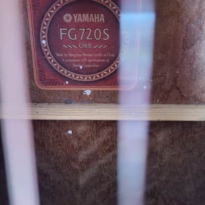 Yamaha FG720S-OBB Dreadnought Acoustic Guitar 2010s - Ocean Blue Burst image 3