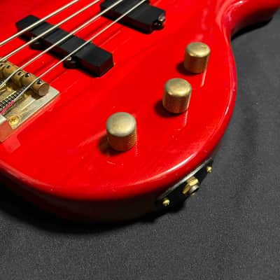 Fernandes FRB-55 MIJ 32" Medium Scale - Red Revolver Bass image 3