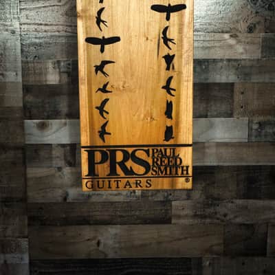 Guitar Chopps "Paul Reed Smith" Wood Mountable Wall Art Guitar Hanger and Shelf Case image 2