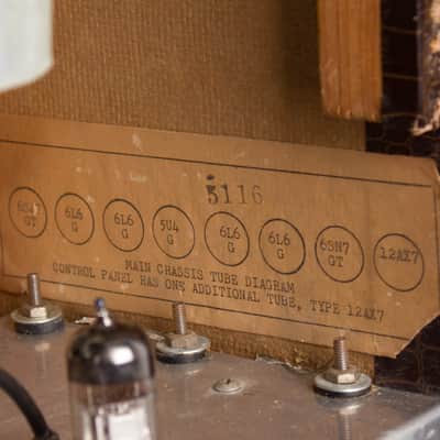 Silvertone Model 1336 Tube Amplifier, made by Danelectro (1956), ser. #185-809. image 4