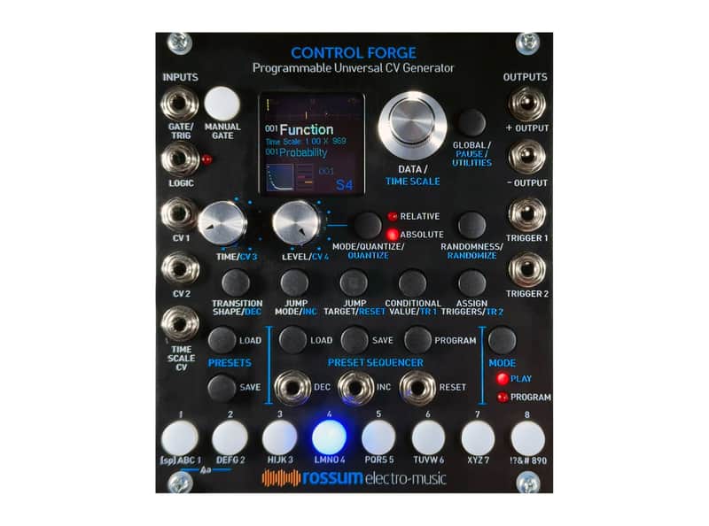 Rossum Control Forge Programmable Universal CV Generator (Black) image 1