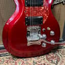 Mosrite Brass Rail electric guitar - Metallic Red