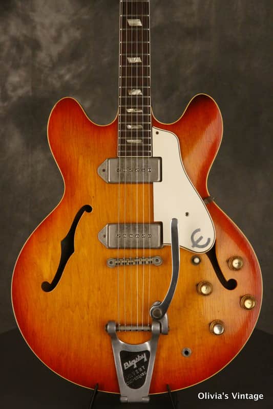 Epiphone  Casino E230TD w/BIGSBY + NICKEL hardware 1965 Sunburst image 1