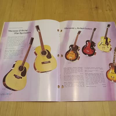 Vintage 1972 Harmony Instrument Catalog! Rare, Original Case Candy, Paperwork! image 7