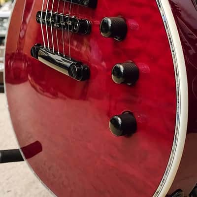 ​ESP LTD EC-1000 Deluxe - See Thru Black Cherry (Upgraded Fishman Fluence Classics) image 3
