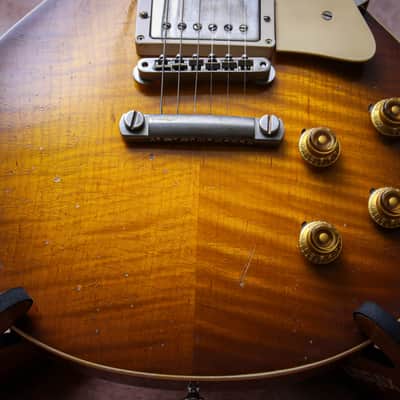 GIBSON USA Custom Shop 59 Reissue Les Paul Murphy Lab Heavy Aged " Green Lemon Burst + Rosewood" (2023) image 6